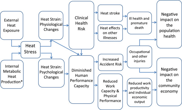 Link between occupational heat exposure and health and productivity