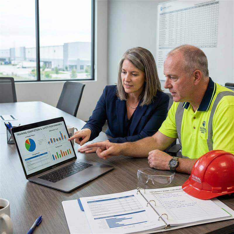 HR and safety performance dashboard showing unified workforce data insights
